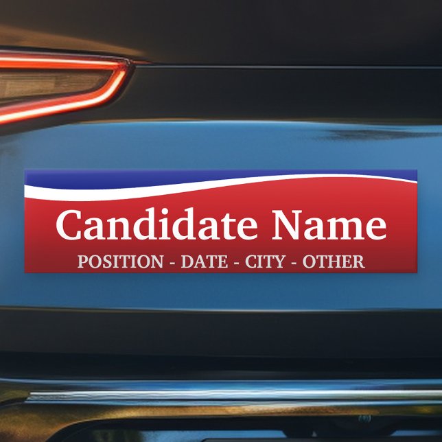 Political Theme - Customise This Bumper Sticker! Sticker (Create Your Own Bumper Sticker)