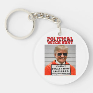 Political Witch Hunt of Donald Trump  Key Ring