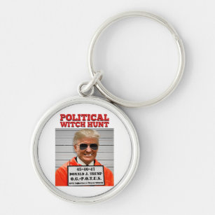 Political Witch Hunt of Donald Trump  Key Ring