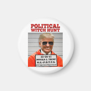 Political Witch Hunt of Donald Trump  Magnet