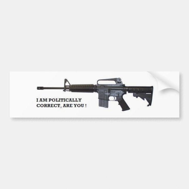 politically correct bumper sticker (Front)