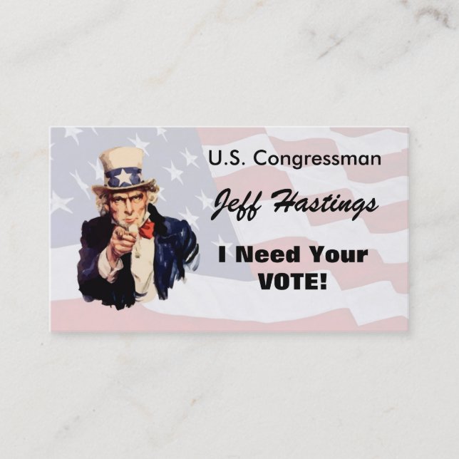 Politician Business Card (Front)