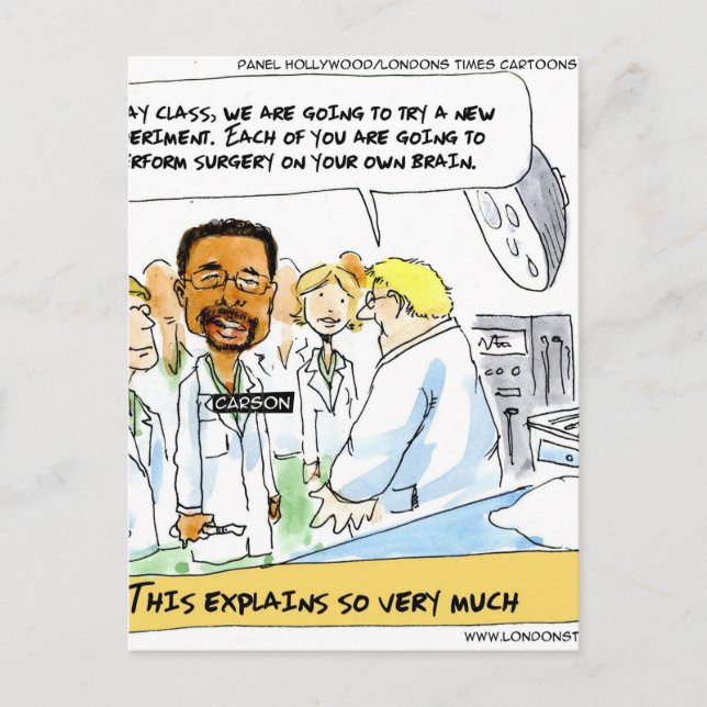 Politics: Does It Take Brain Surgery? Postcard (Front)
