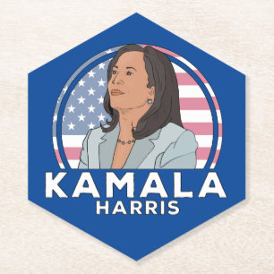 Politics Kamala Harris Paper Coaster