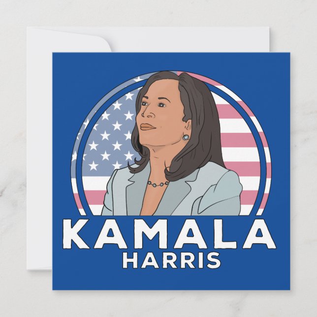 Politics Kamala Harris Thank You Card (Front)