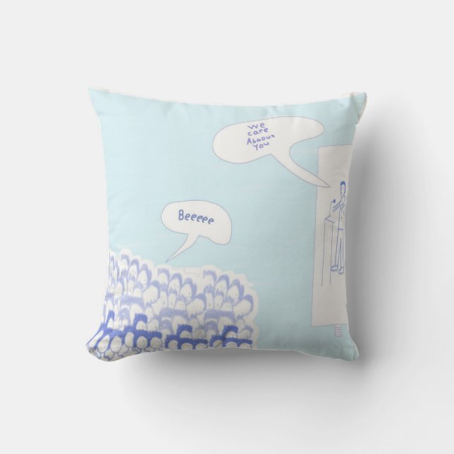 politics peoples drawing art cushion (Front)