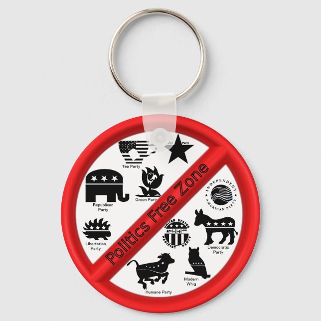 Politics Replant Key Ring (Front)