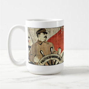 PoliticsForum.org: "Comrade Stalin will guide us" Coffee Mug
