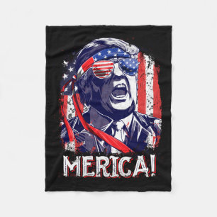 Politigovernment Agencyn 4th Of July America Men Fleece Blanket