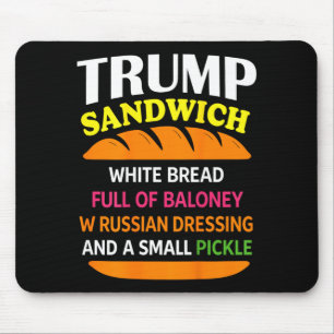 Politigovernment Agencyn Sandwich White Bread Mouse Pad