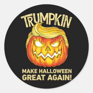 Politigovernment Agencynkin Halloween Funny Classic Round Sticker