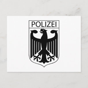 POLIZEI - German Police Symbol Gifts Postcard