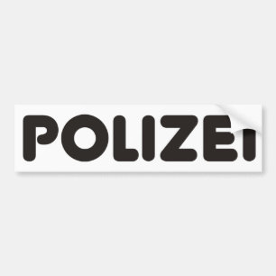 Polizei Products & Designs! Bumper Sticker