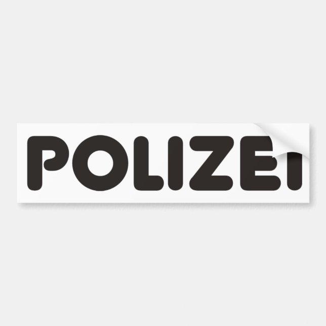 Polizei Products & Designs! Bumper Sticker (Front)