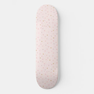 Polka Confetti Pattern Skateboard