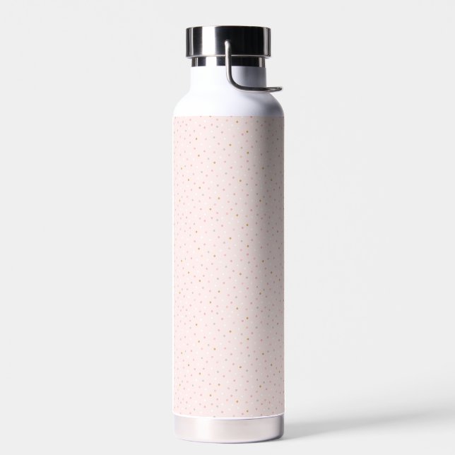 Polka Confetti Pattern Water Bottle (Left)