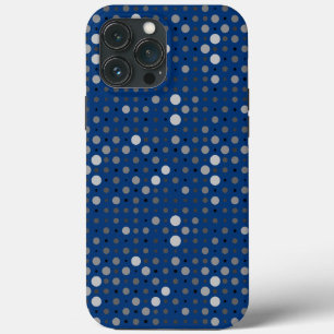Polka Dot 01.Grey Blue BG iPhone 13 Pro Max Case
