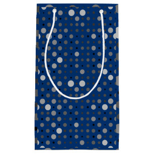 Polka Dot 01.Grey Blue BG Small Gift Bag