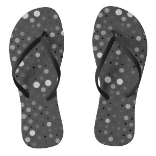 Polka Dot 01.Grey DGrey BG Thongs