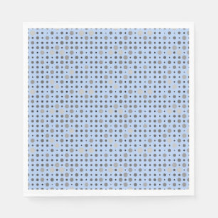 Polka Dot 01.Grey Lblue BG Napkin