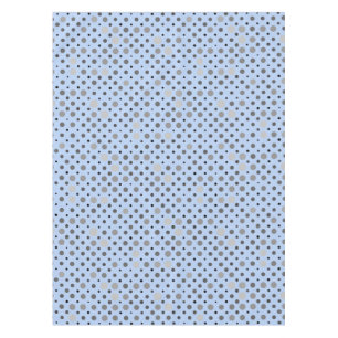 Polka Dot 01.Grey Lblue BG Tablecloth