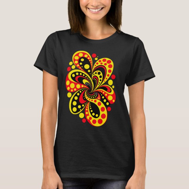 Polka Dot abstract art T-Shirt (Front)