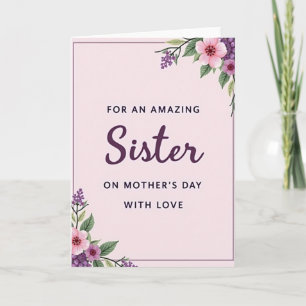 Polka Dot Amazing Sister Card