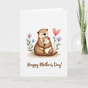 Polka Dot Aquatic Love Card