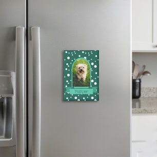 Polka Dot Arch Photo For Pets Magnet