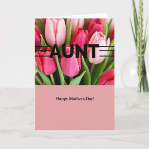Polka Dot Aunt Happy Mothers Day Card