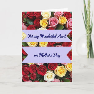 Polka Dot Aunt Wonderful Day Card