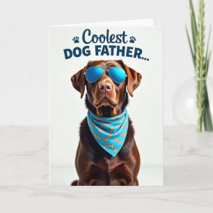 Polka Dot Aviator Pup Portrait Card