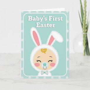 Polka Dot Baby Easter Card