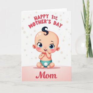 Polka Dot Baby First Card