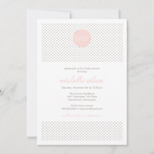 Polka Dot Baby Shower Invitation
