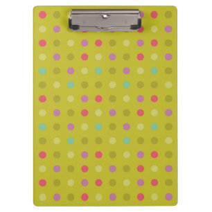 Polka-dot background pattern clipboard