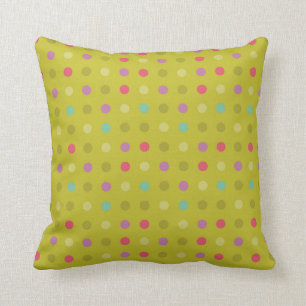 Polka-dot background pattern cushion