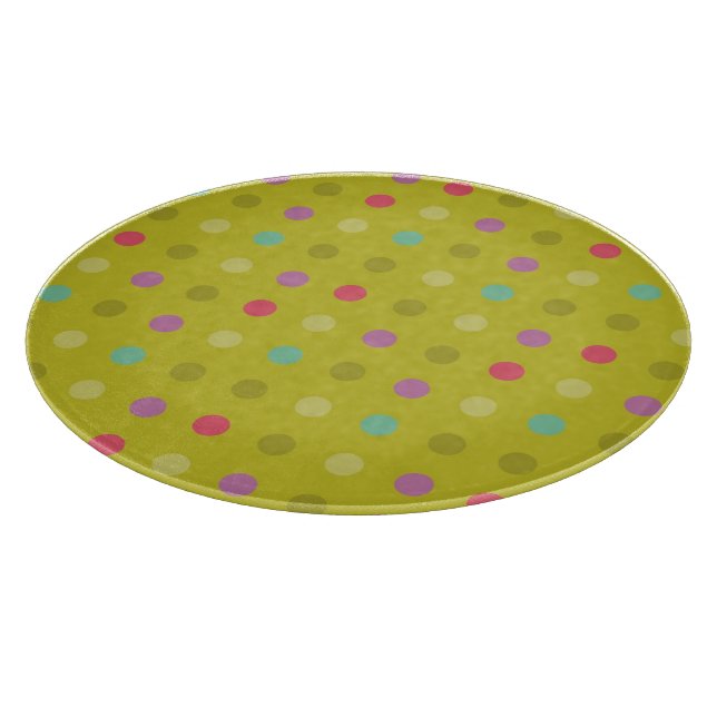 Polka-dot background pattern cutting board (Corner)