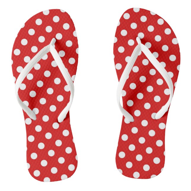 Polka dot background thongs (Footbed)