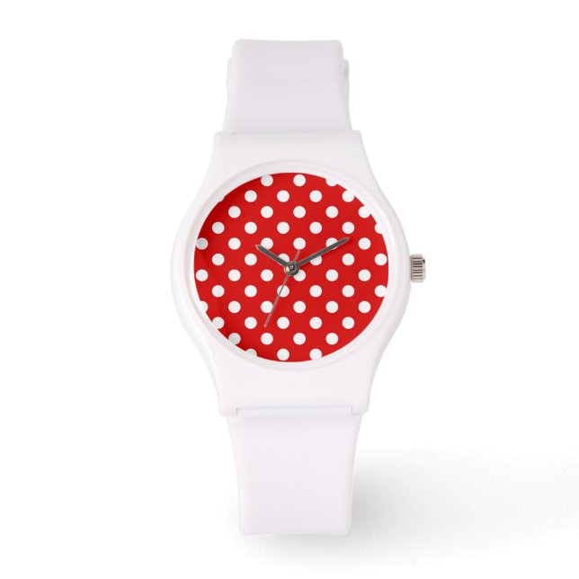 Polka dot background watch (Front)