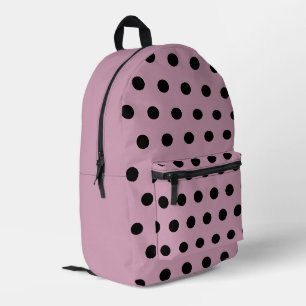 Polka Dot Backpack (Pink & Black)