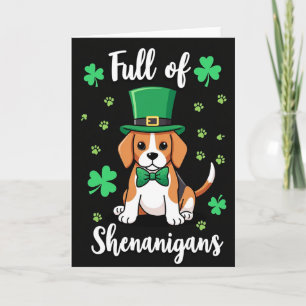 Polka Dot Beagle Shenanigans Card