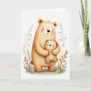Polka Dot Bear Hug Card