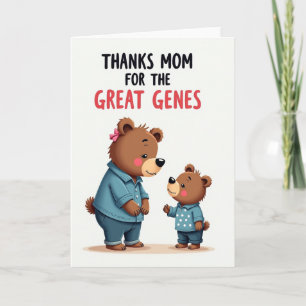 Polka Dot Bears Hello Card