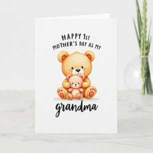 Polka Dot Bears Love Card