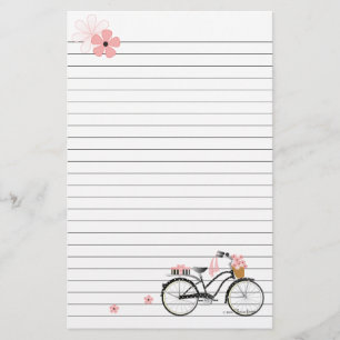 Polka Dot Bicycle Stationery