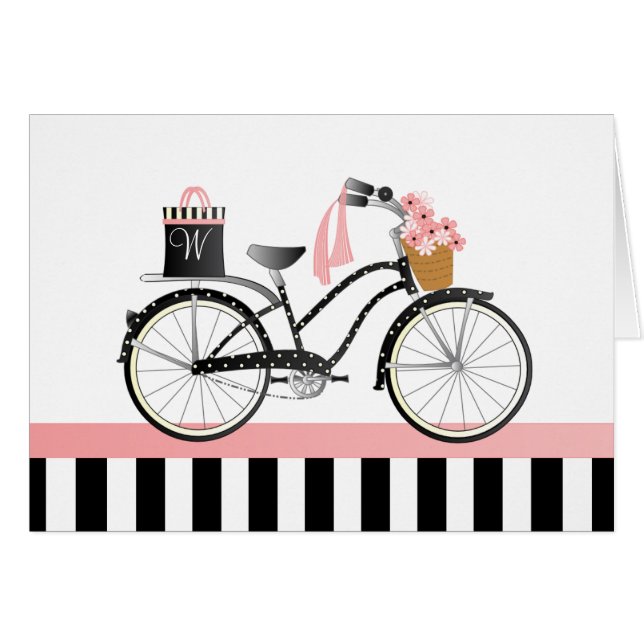 Polka Dot Bicycle with gift-bag (Front Horizontal)