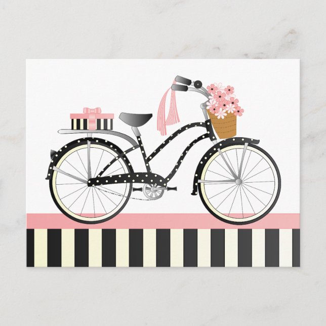 Polka Dot Bike Postcard (Front)