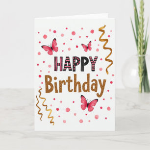Polka Dot Birthday Card