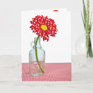 Polka Dot Birthday Daisy Card
